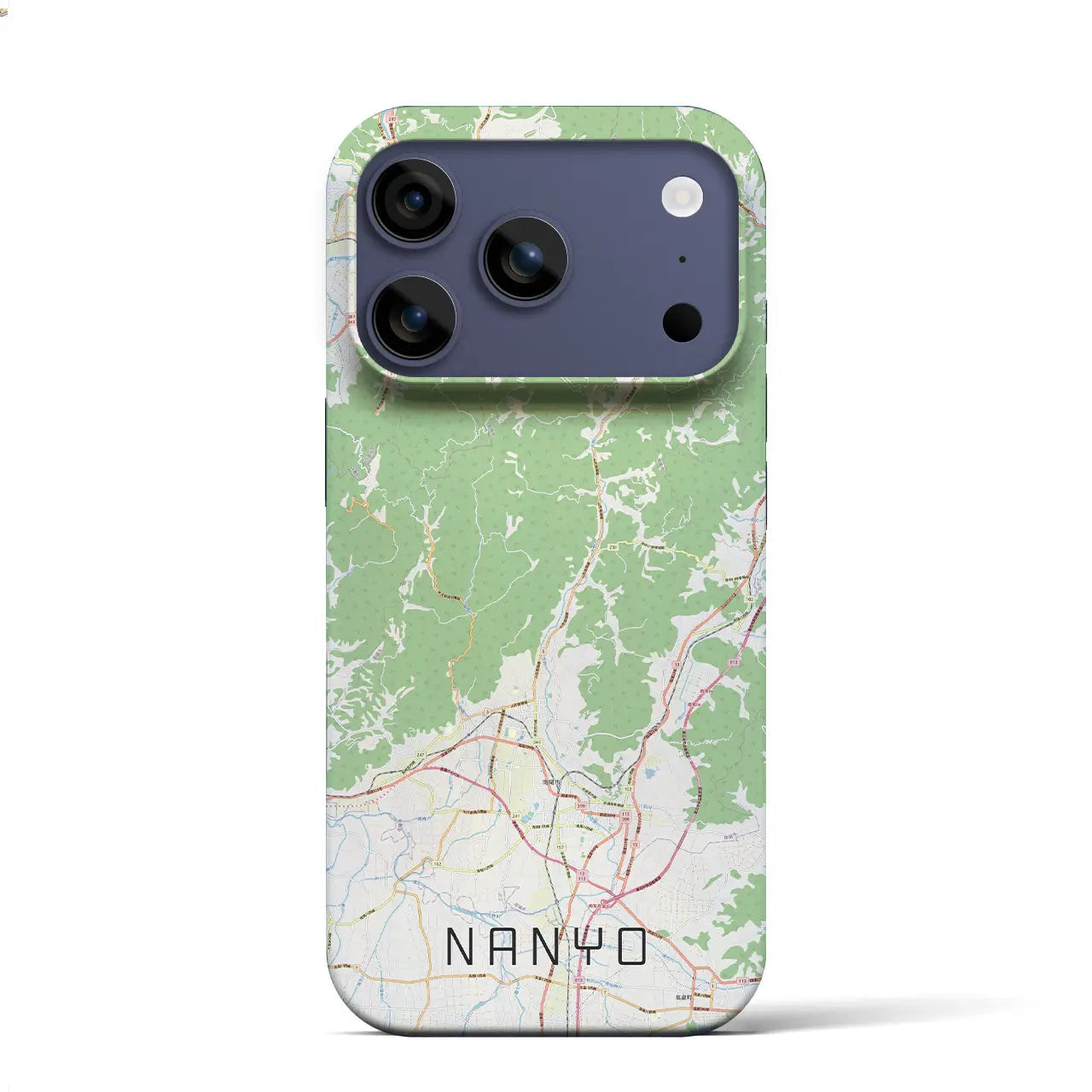 【南陽(山形県)】地図柄iPhoneケース(バックカバータイプ)