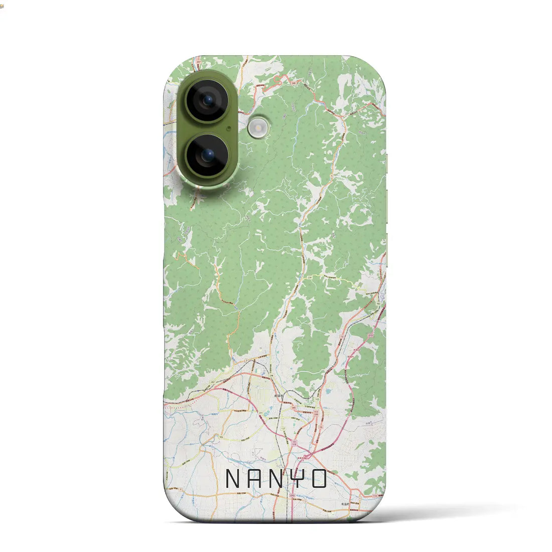 【南陽(山形県)】地図柄iPhoneケース(バックカバータイプ)ナチュラル・iPhone 17 Pro Max 用