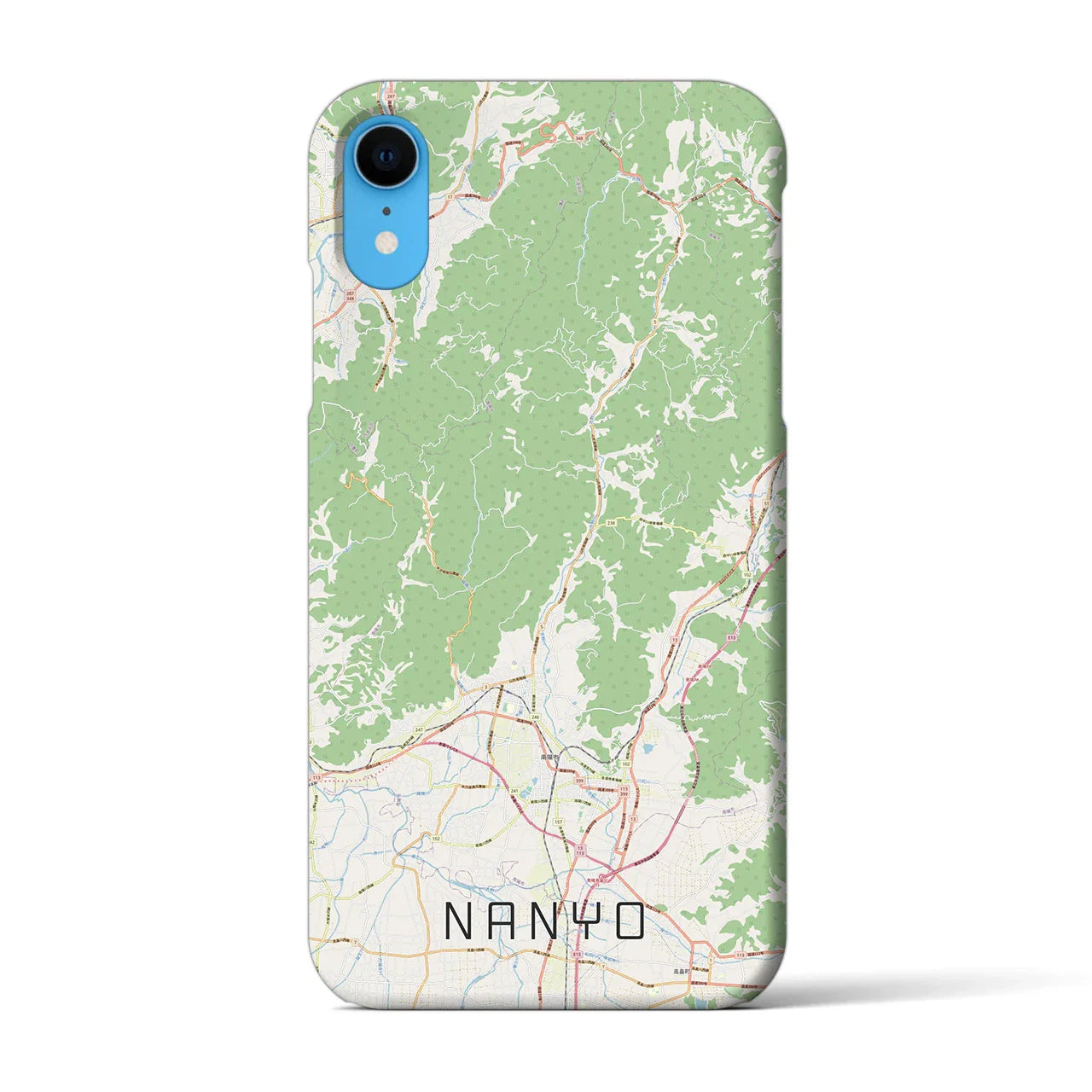【南陽(山形県)】地図柄iPhoneケース(バックカバータイプ)