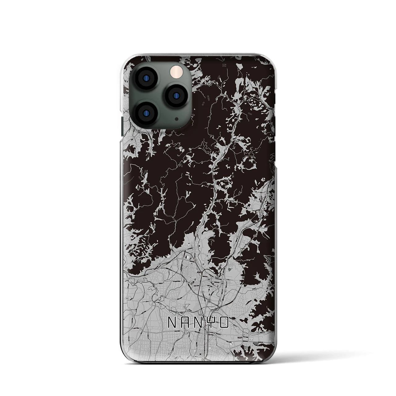 【南陽(山形県)】地図柄iPhoneケース(クリアタイプ)