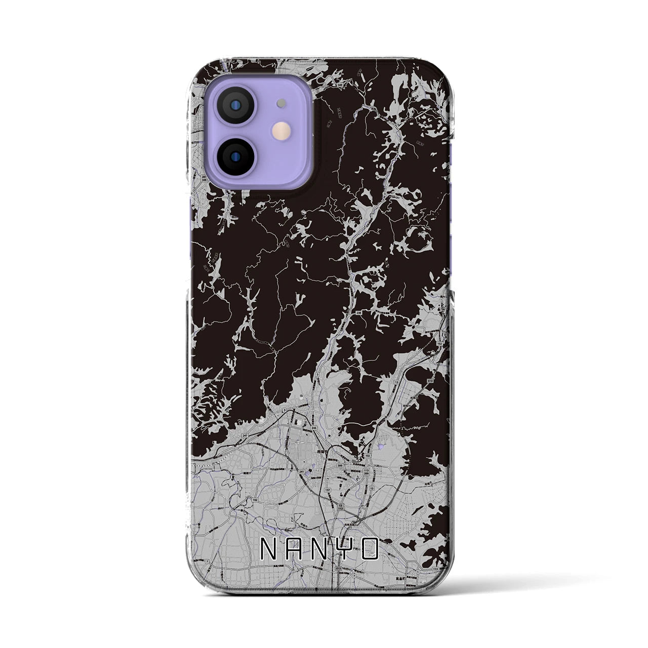 【南陽(山形県)】地図柄iPhoneケース(クリアタイプ)