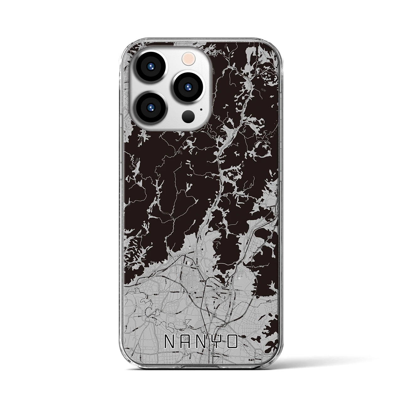 【南陽(山形県)】地図柄iPhoneケース(クリアタイプ)