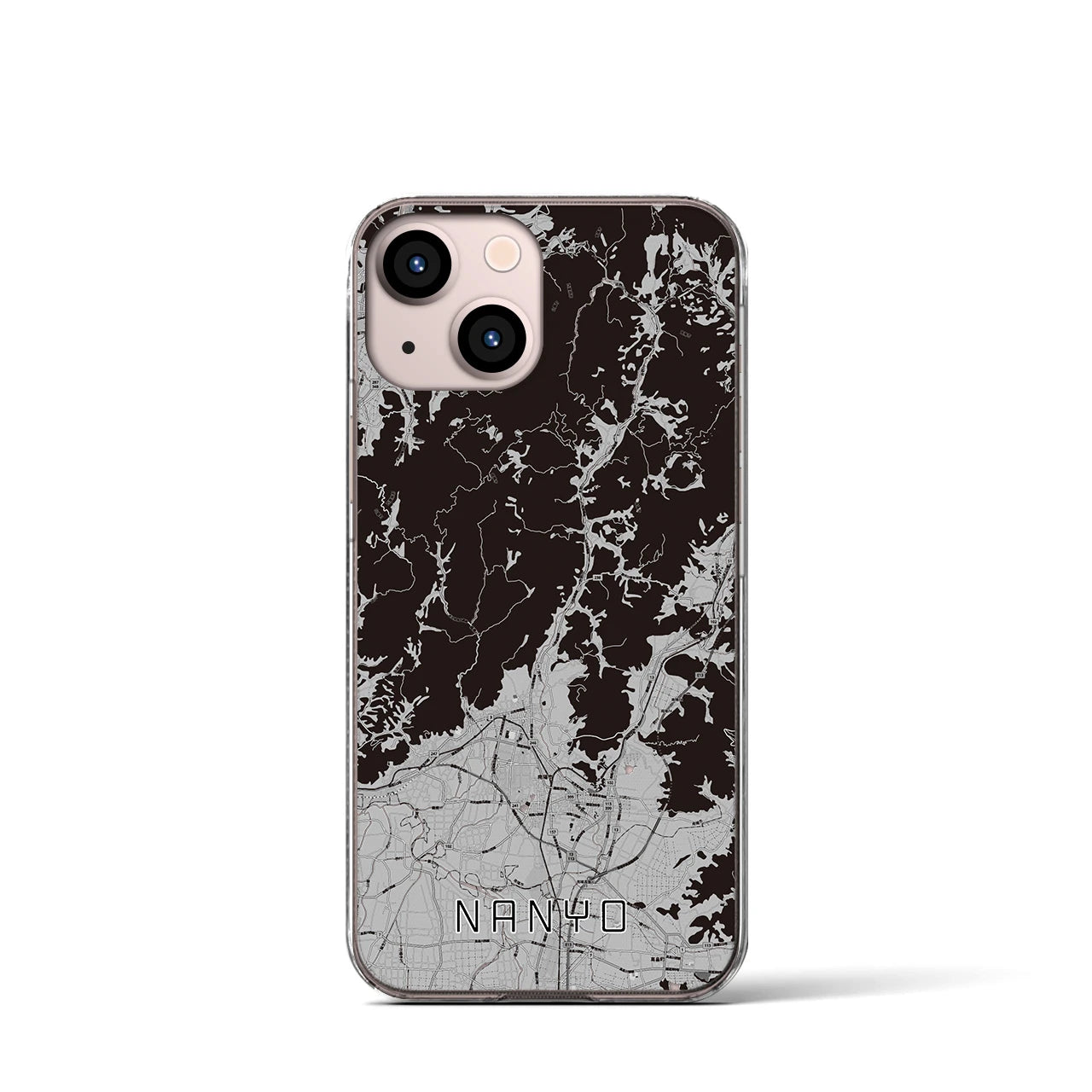 【南陽(山形県)】地図柄iPhoneケース(クリアタイプ)