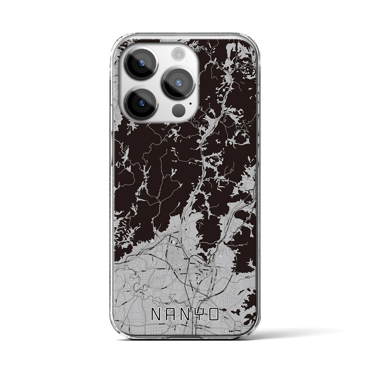 【南陽(山形県)】地図柄iPhoneケース(クリアタイプ)