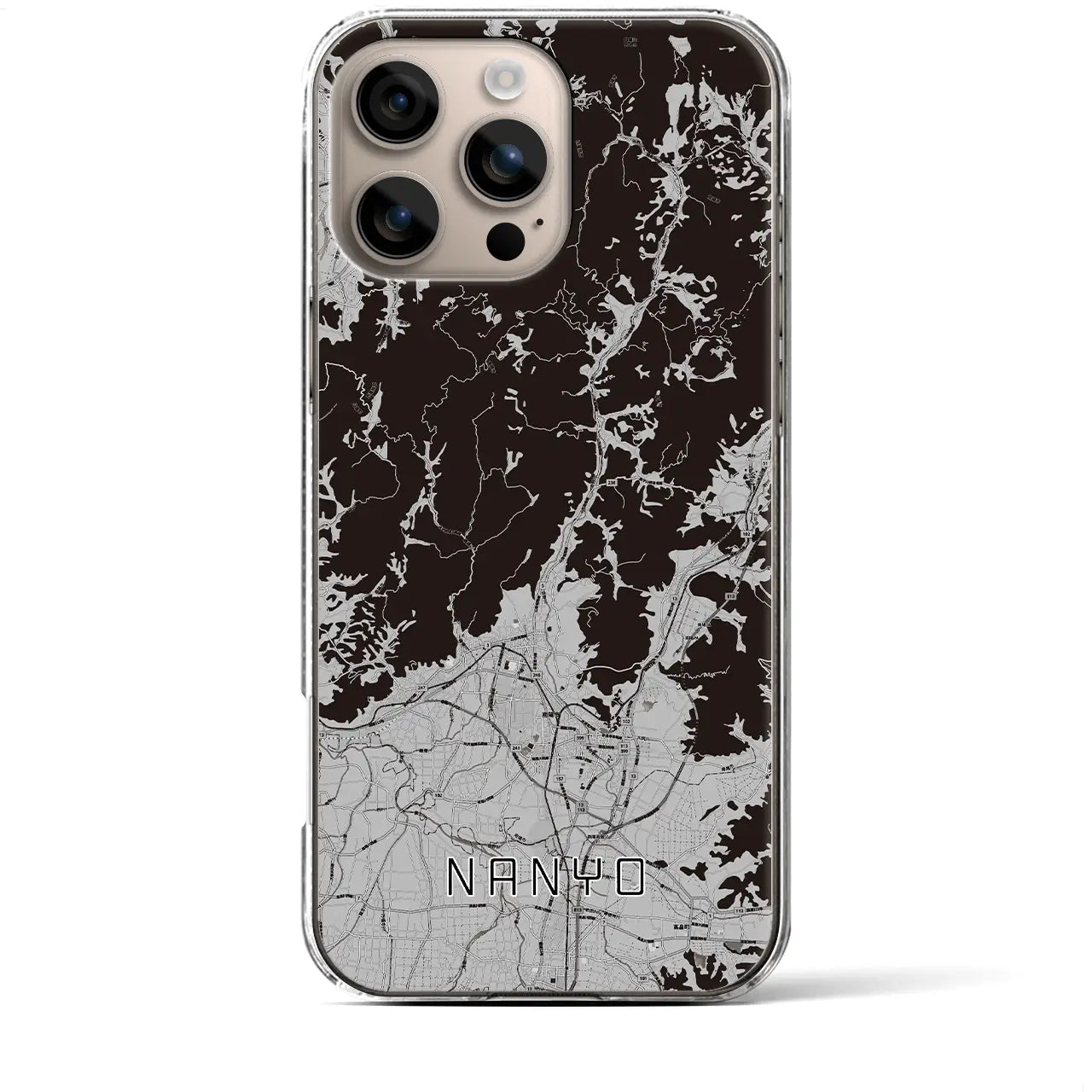 【南陽(山形県)】地図柄iPhoneケース(クリアタイプ)