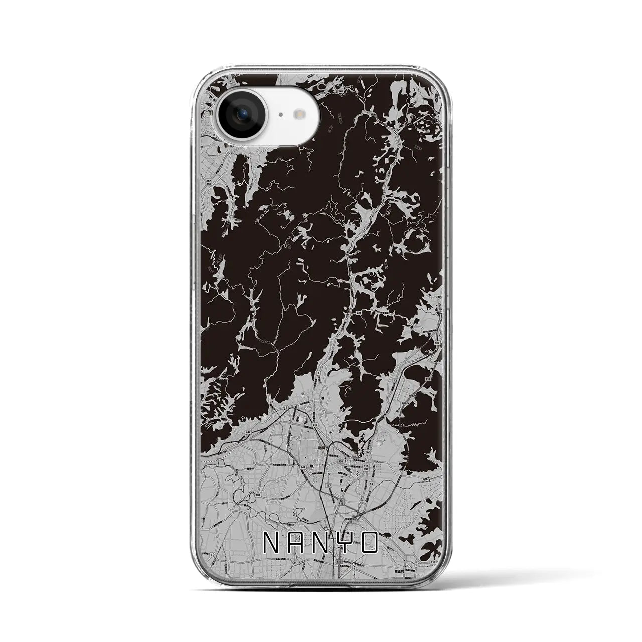 【南陽(山形県)】地図柄iPhoneケース(クリアタイプ)