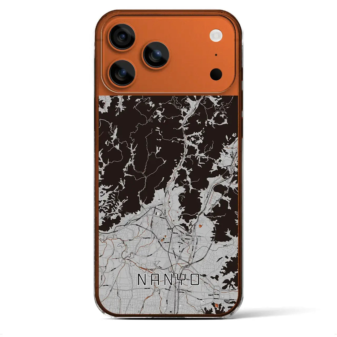 【南陽(山形県)】地図柄iPhoneケース(クリアタイプ)