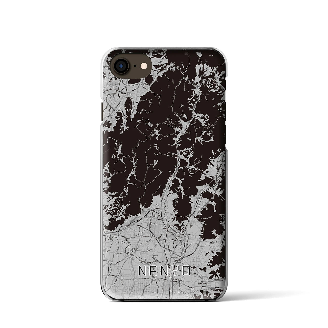 【南陽(山形県)】地図柄iPhoneケース(クリアタイプ)