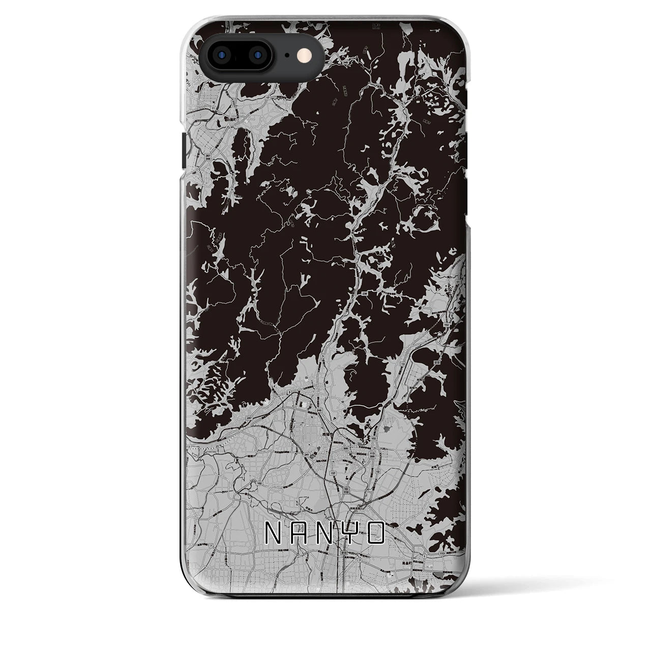 【南陽(山形県)】地図柄iPhoneケース(クリアタイプ)