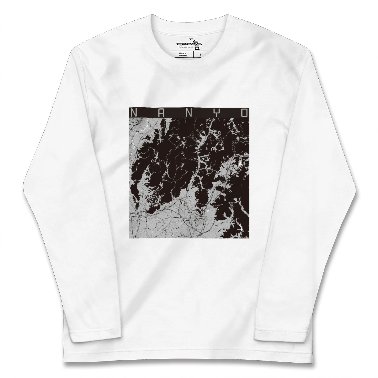 【南陽(山形県)】地図柄ロングスリーブTシャツ