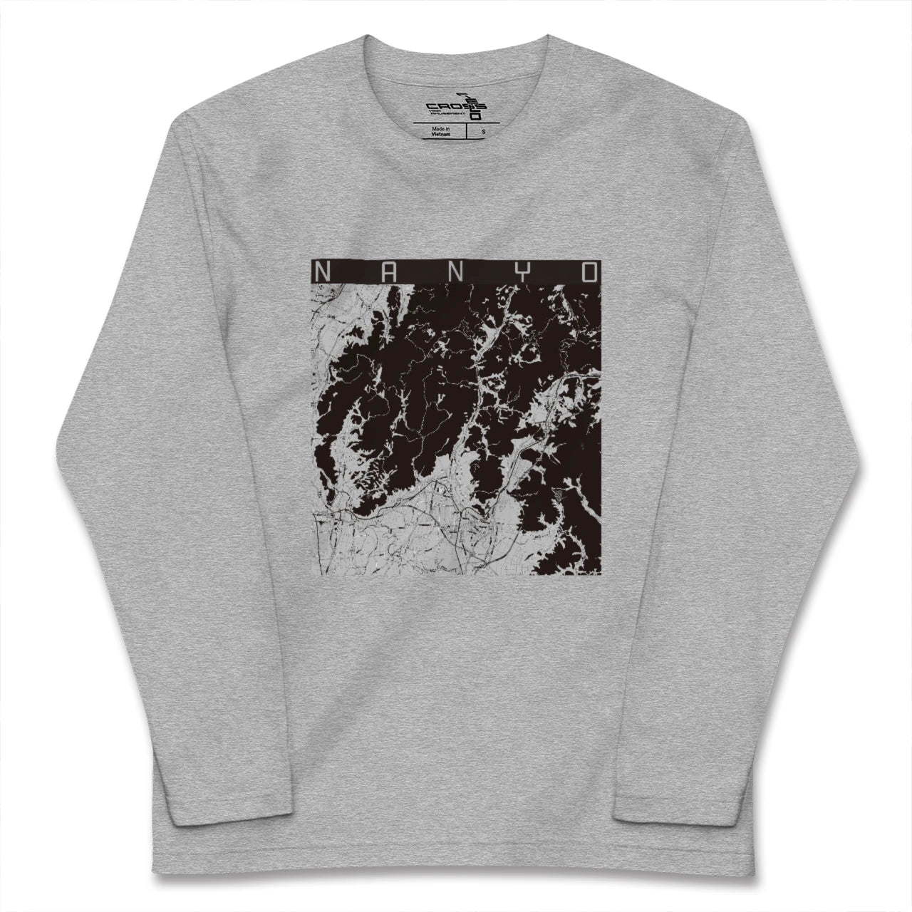 【南陽(山形県)】地図柄ロングスリーブTシャツ
