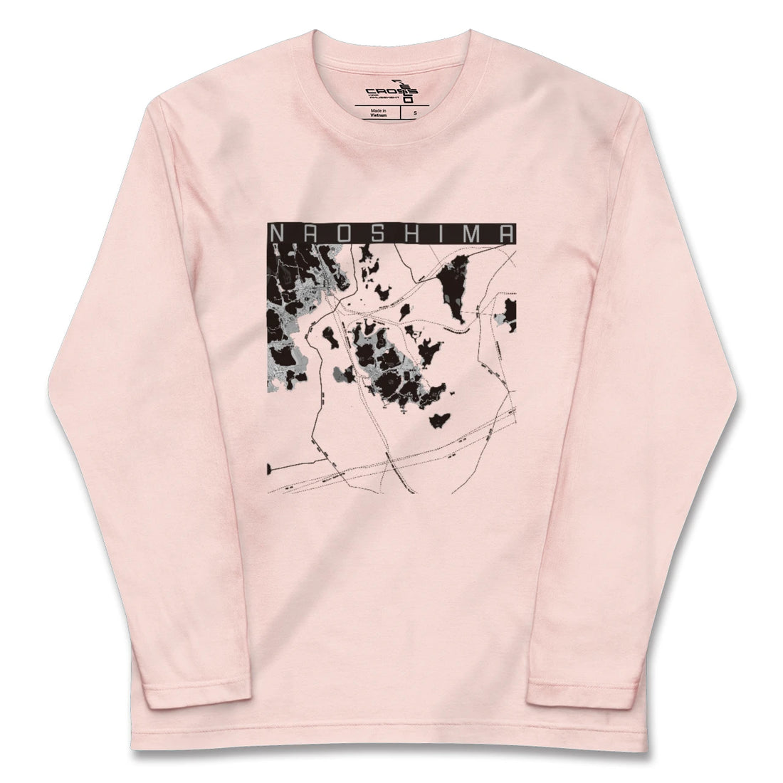 【直島(香川県)】地図柄ロングスリーブTシャツ