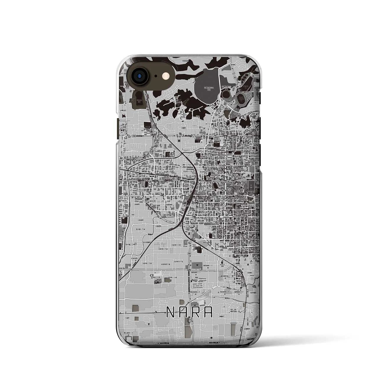 【奈良2(奈良県)】地図柄iPhoneケース(クリアタイプ)