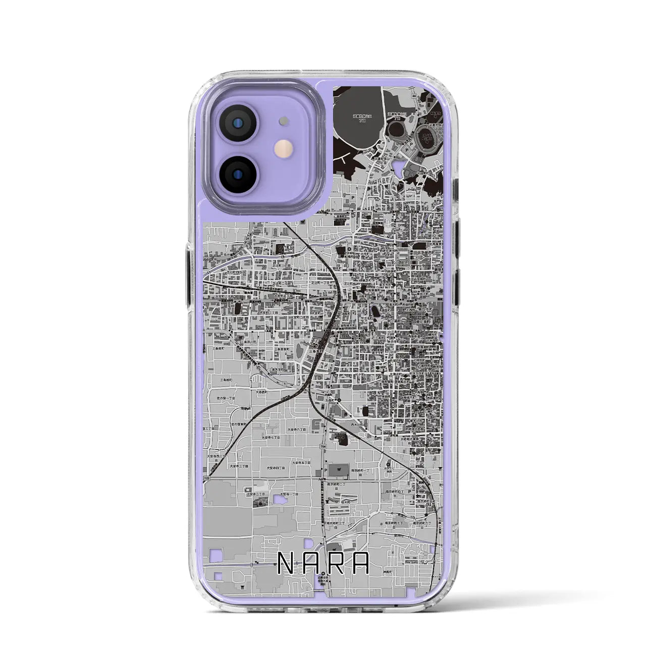 【奈良2(奈良県)】地図柄iPhoneケース(MagSafeタイプ)