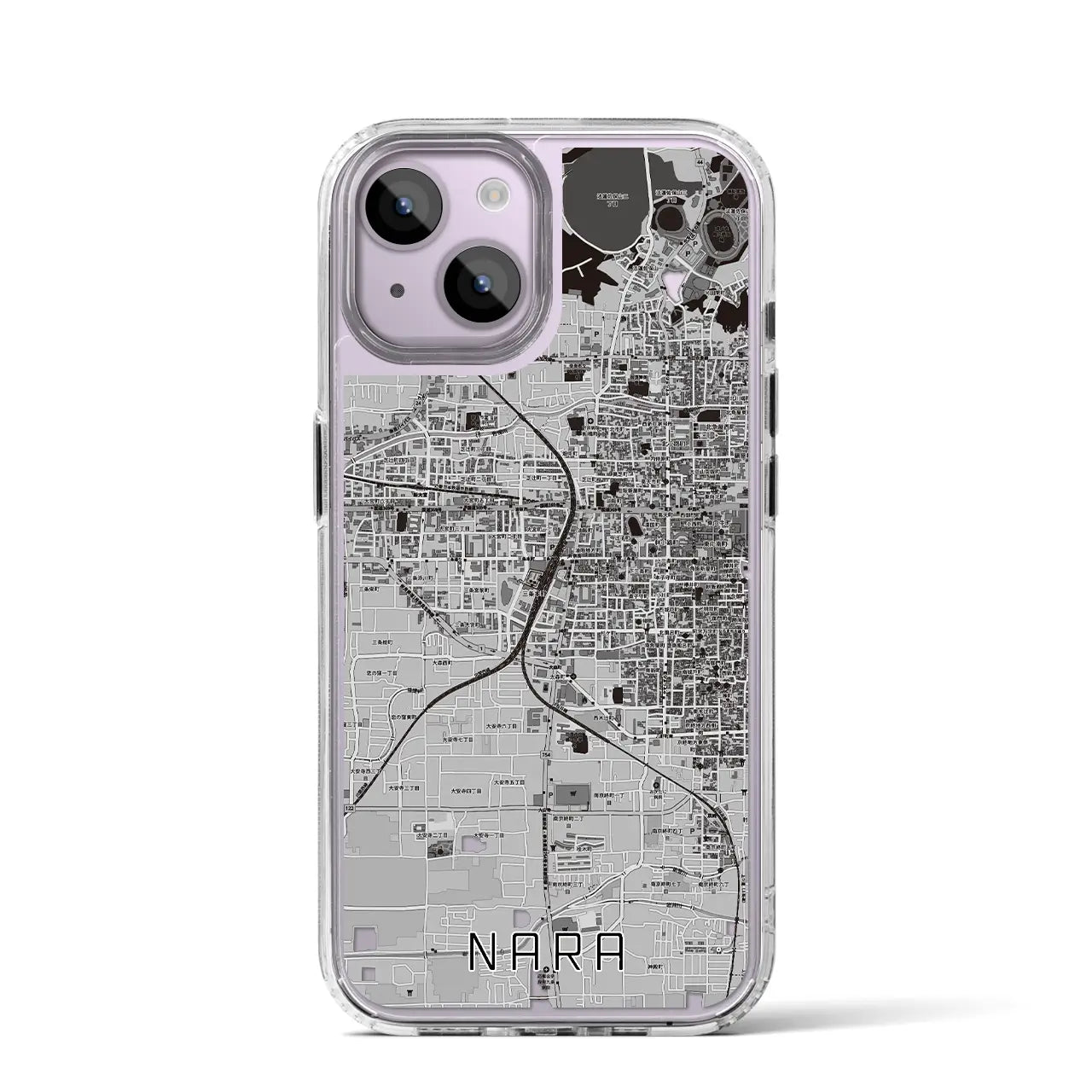 【奈良2(奈良県)】地図柄iPhoneケース(MagSafeタイプ)