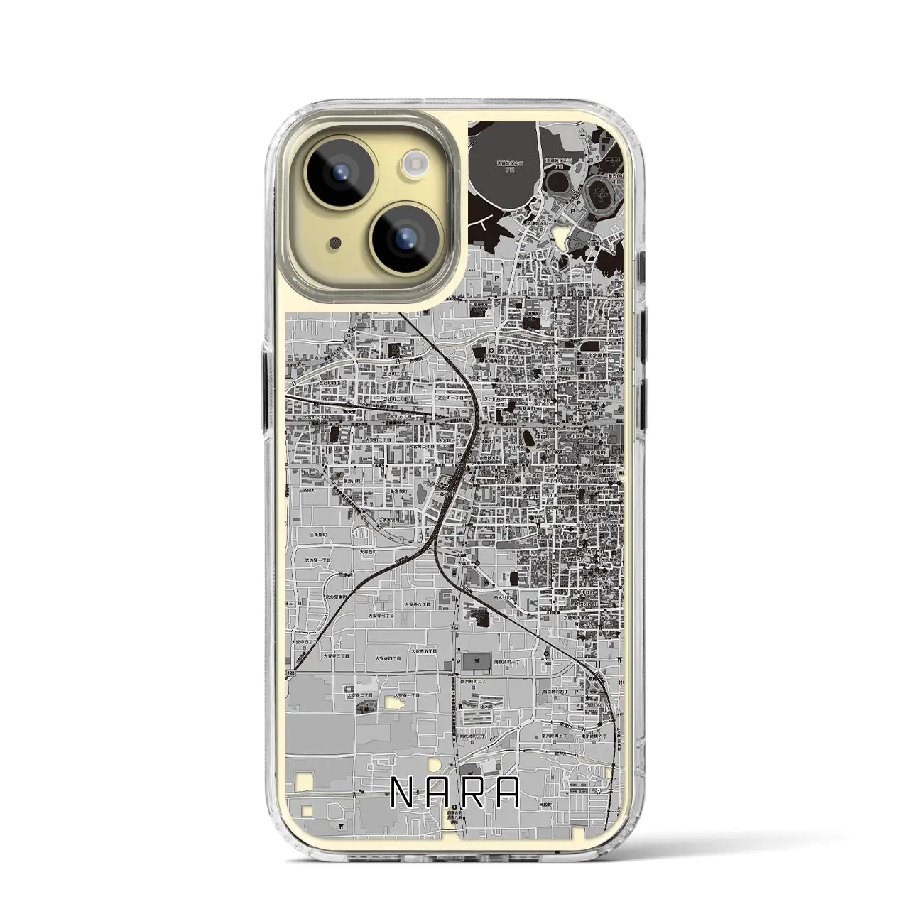 【奈良2(奈良県)】地図柄iPhoneケース(MagSafeタイプ)