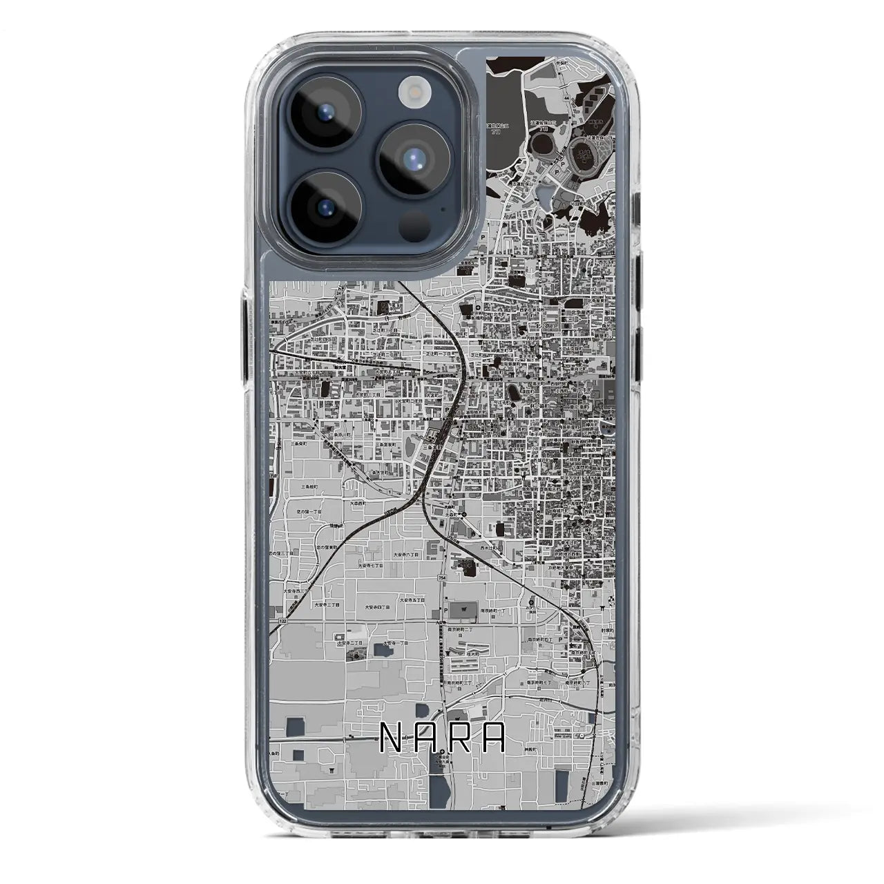 【奈良2(奈良県)】地図柄iPhoneケース(MagSafeタイプ)