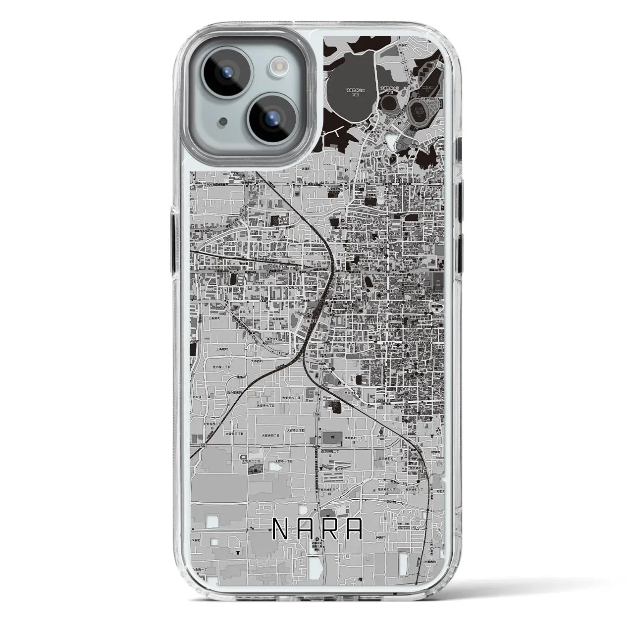 【奈良2(奈良県)】地図柄iPhoneケース(MagSafeタイプ)