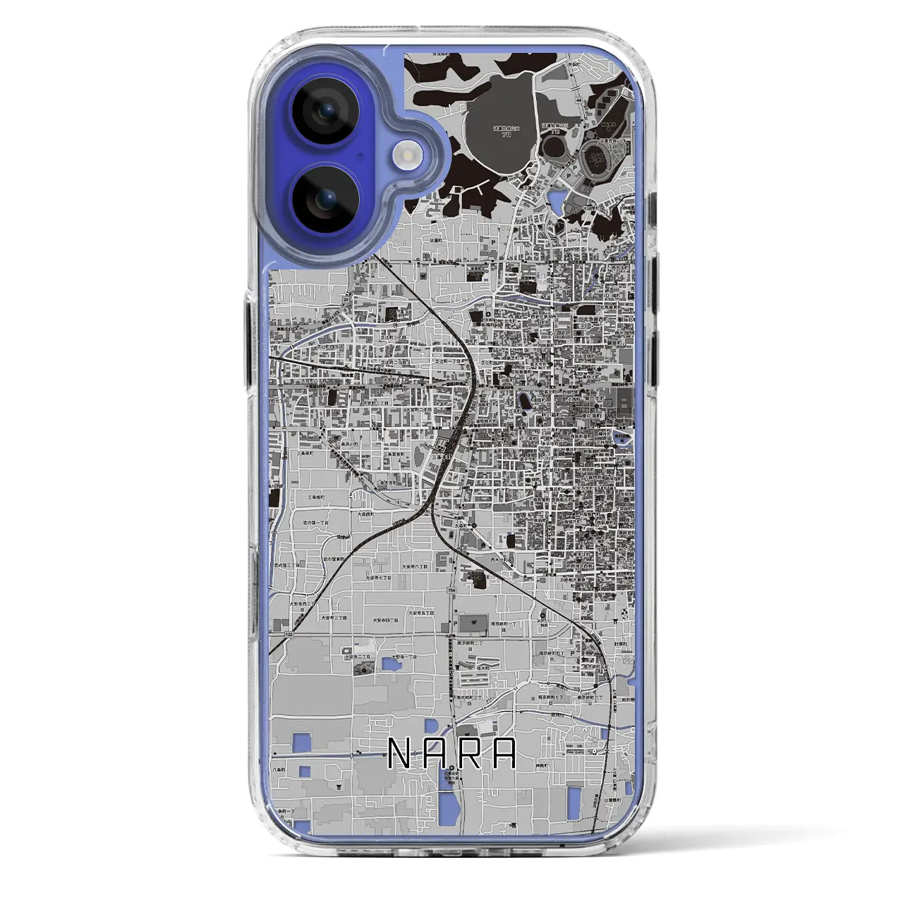 【奈良2(奈良県)】地図柄iPhoneケース(MagSafeタイプ)