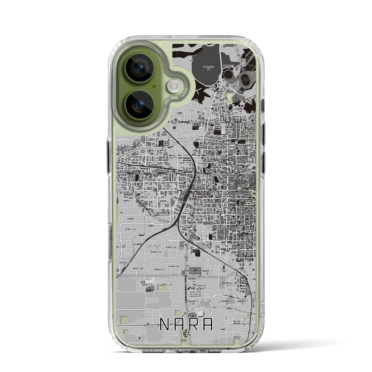 【奈良2(奈良県)】地図柄iPhoneケース(MagSafeタイプ)