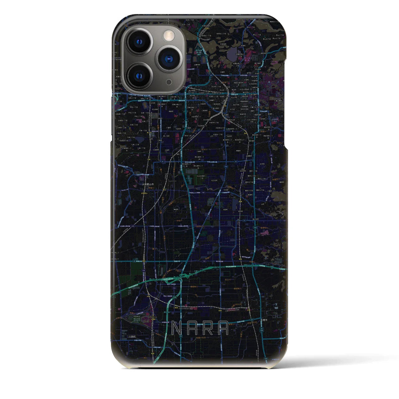 【奈良(奈良県)】地図柄iPhoneケース(バックカバータイプ)