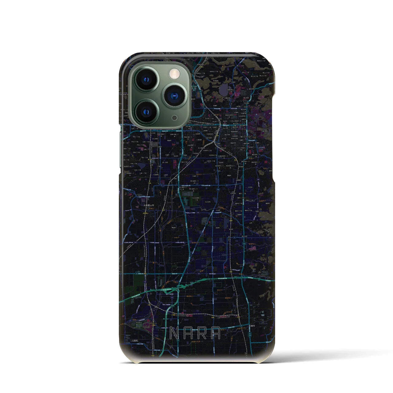 【奈良(奈良県)】地図柄iPhoneケース(バックカバータイプ)