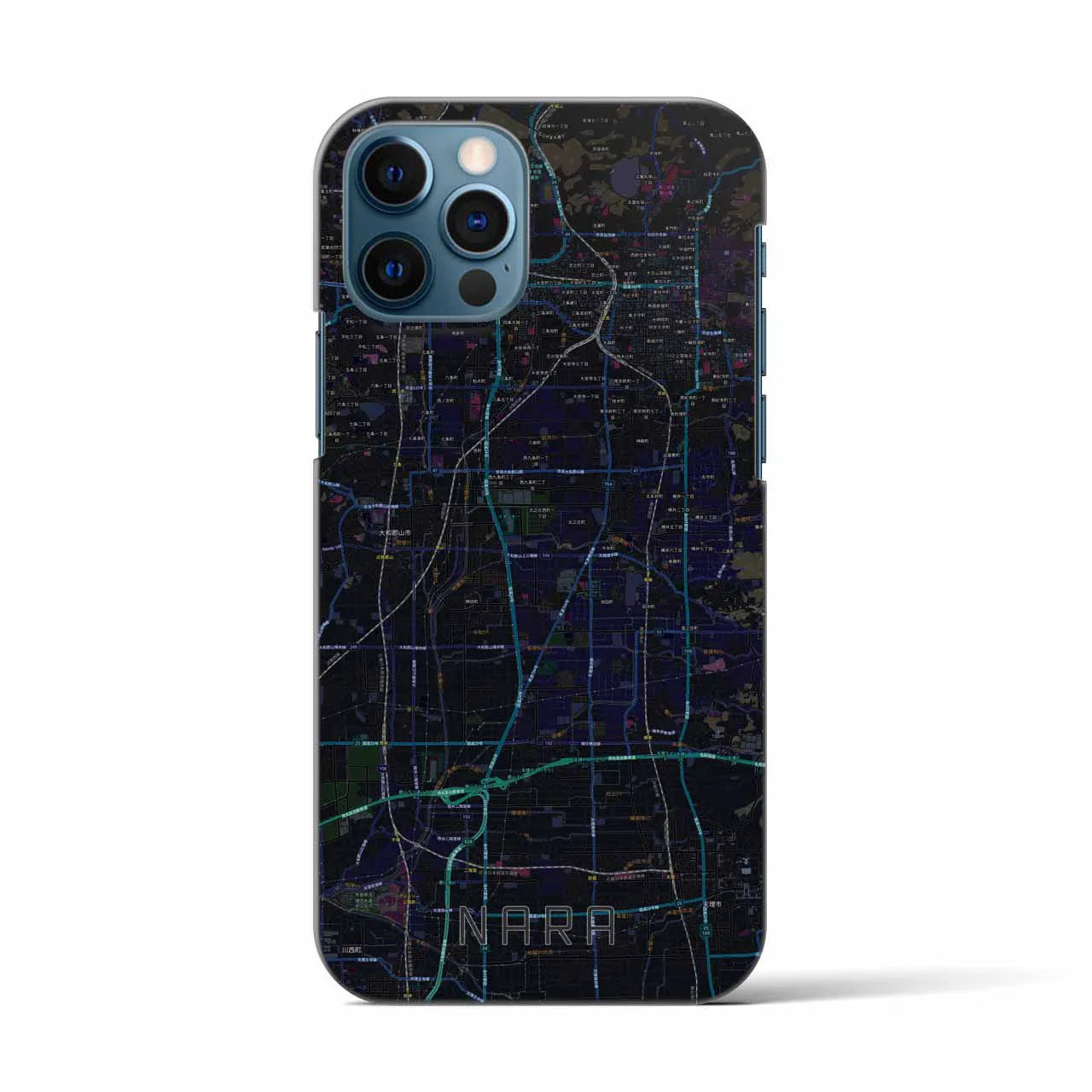 【奈良(奈良県)】地図柄iPhoneケース(バックカバータイプ)
