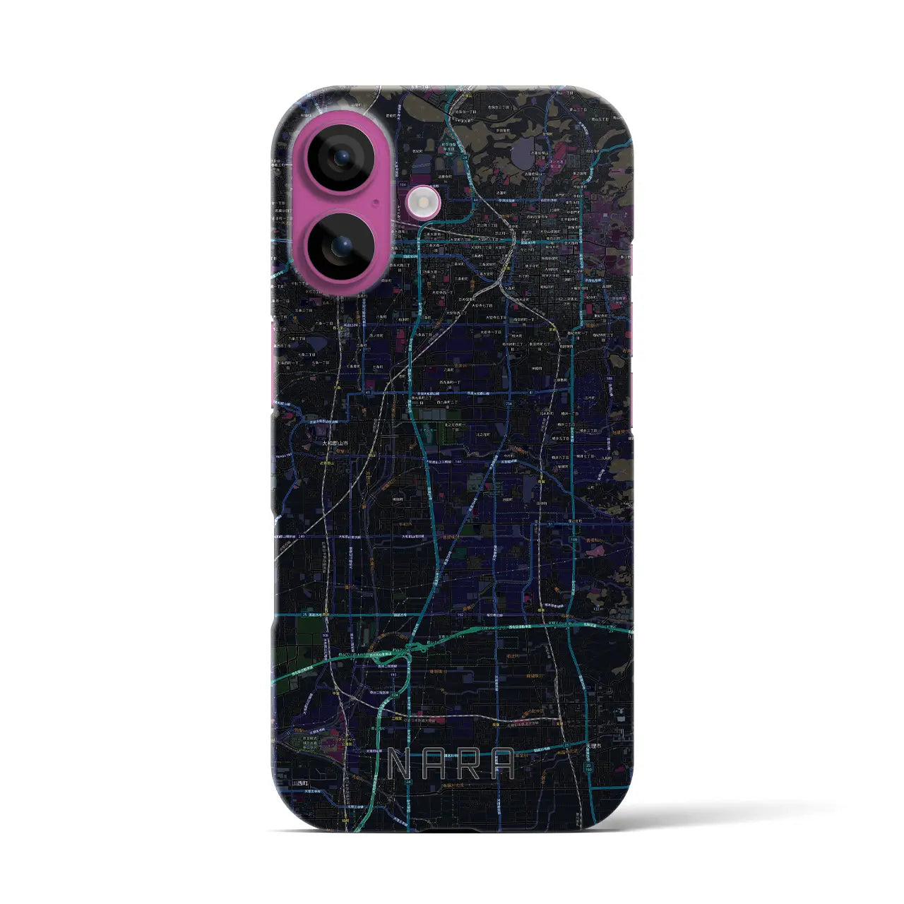 【奈良(奈良県)】地図柄iPhoneケース(バックカバータイプ)