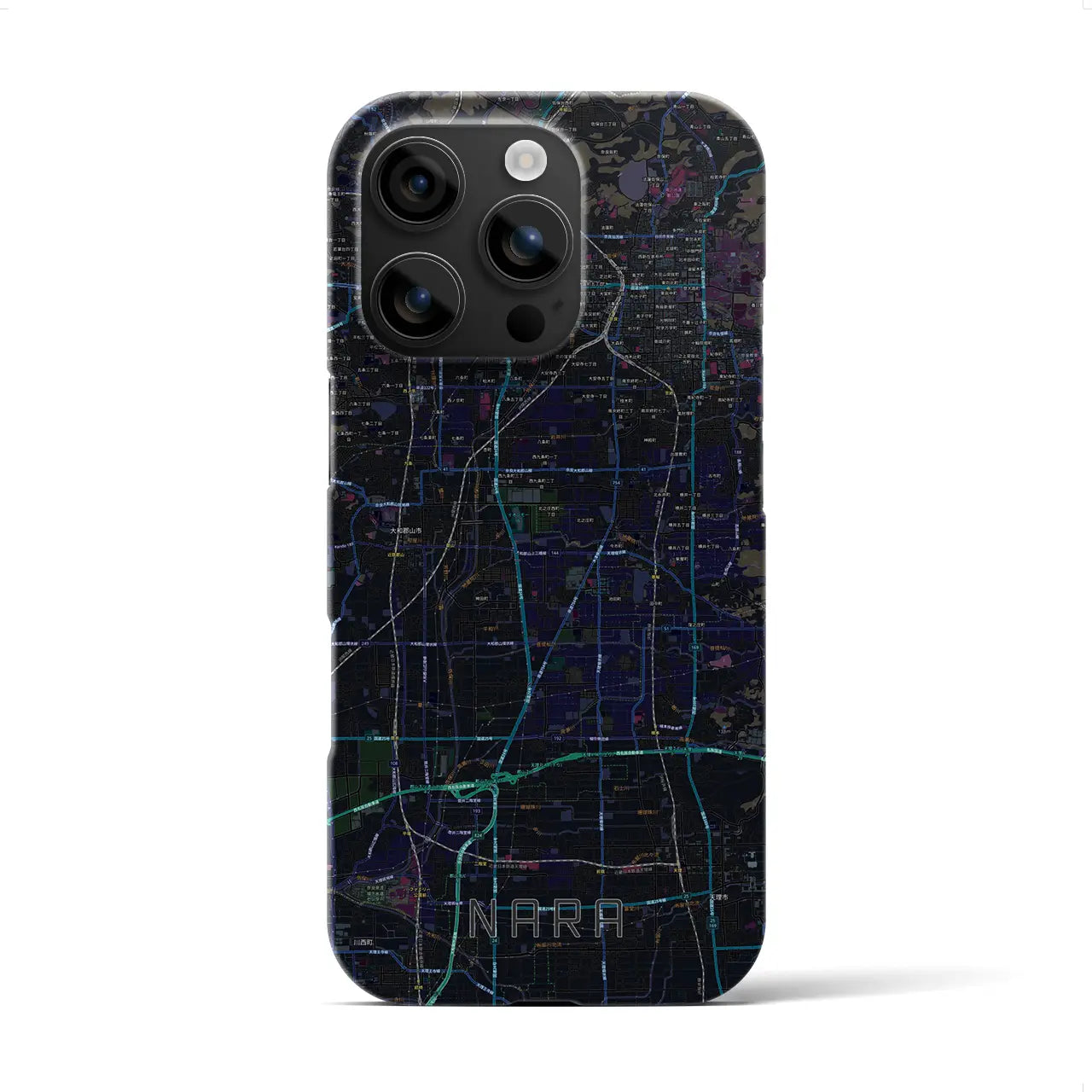 【奈良(奈良県)】地図柄iPhoneケース(バックカバータイプ)