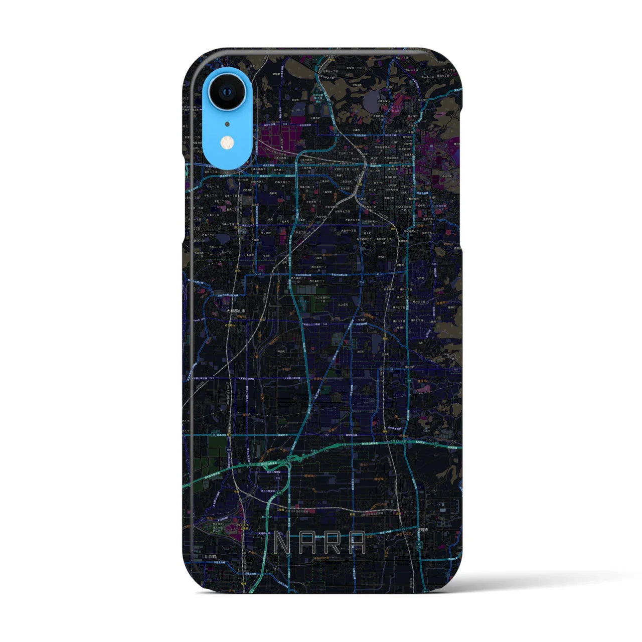【奈良(奈良県)】地図柄iPhoneケース(バックカバータイプ)