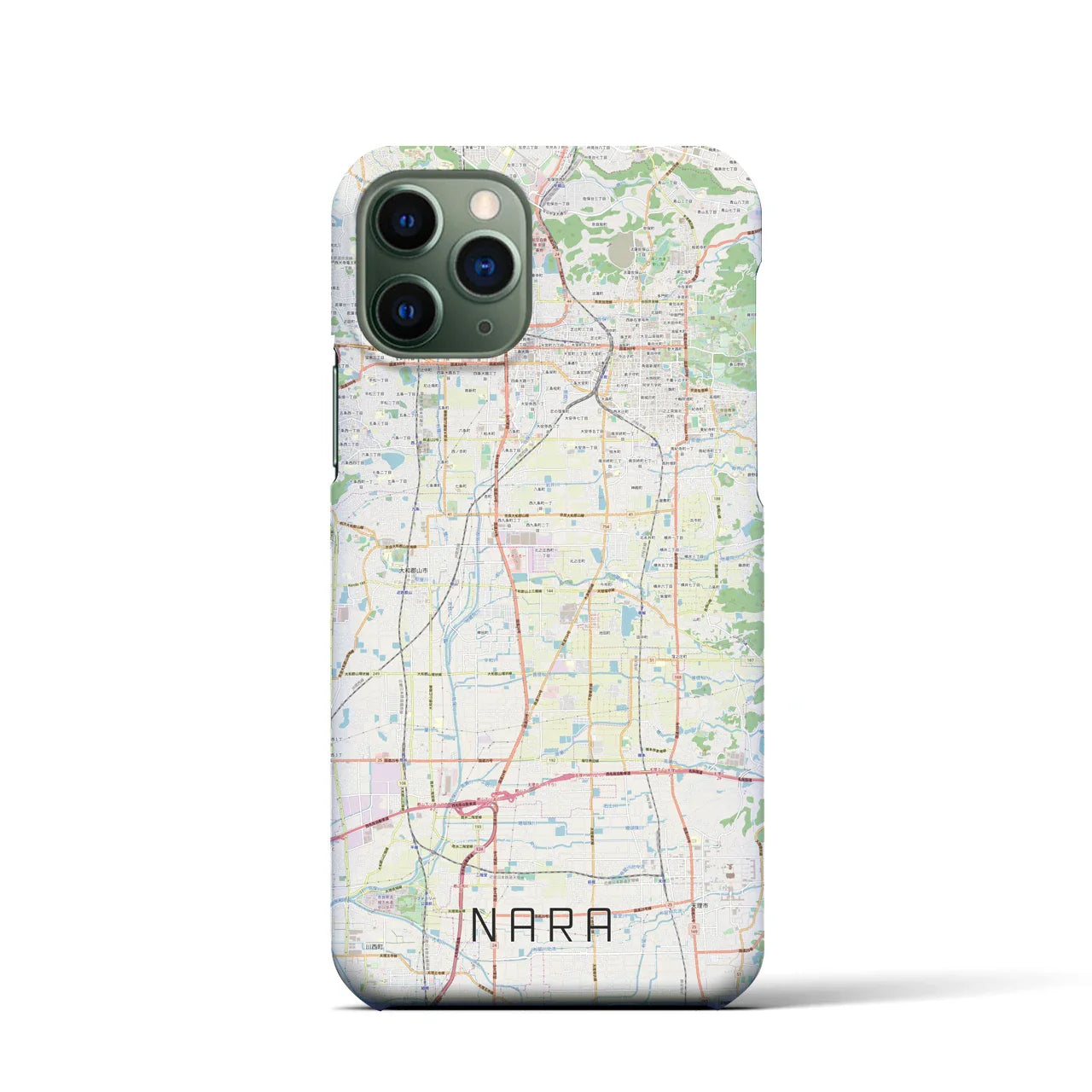 【奈良(奈良県)】地図柄iPhoneケース(バックカバータイプ)