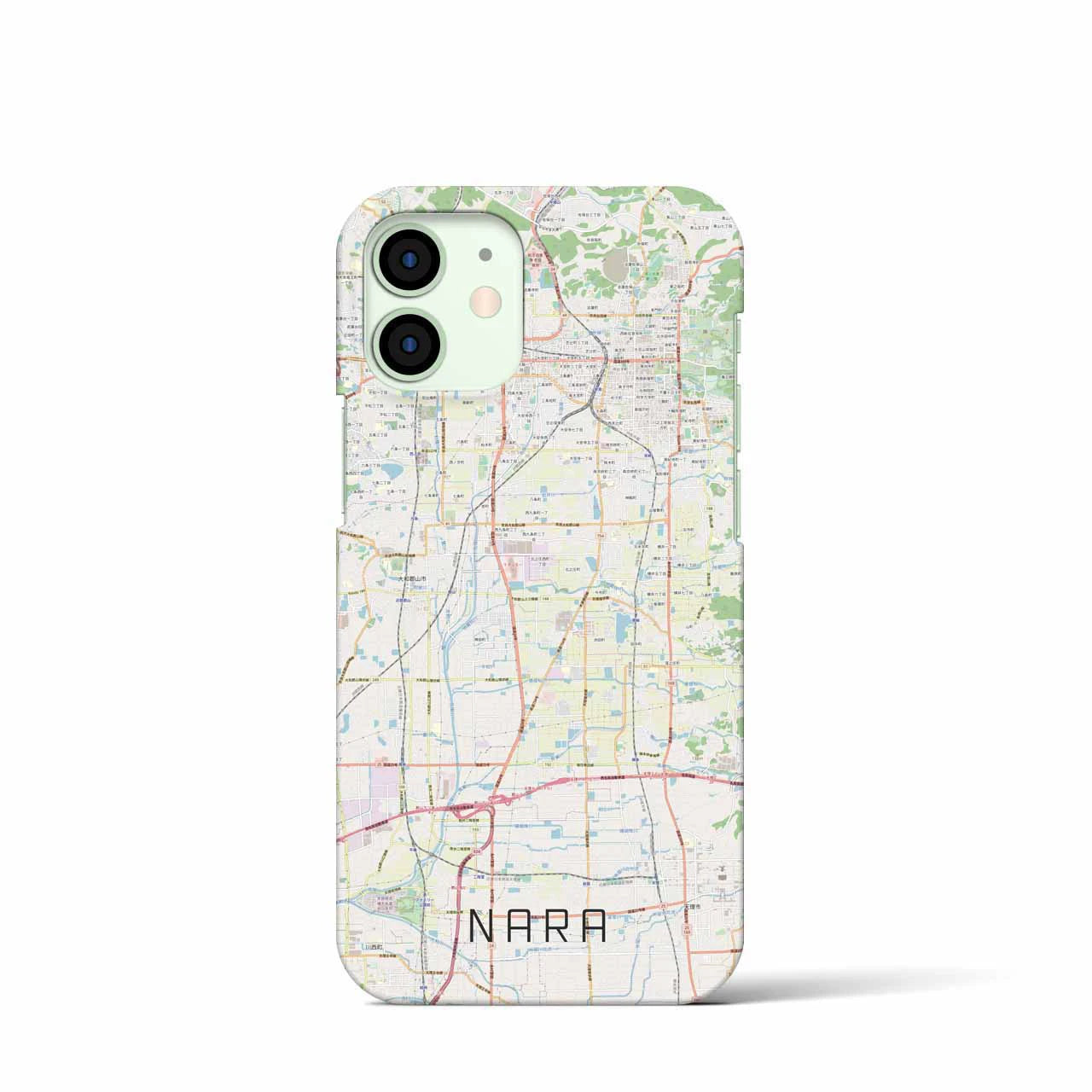 【奈良(奈良県)】地図柄iPhoneケース(バックカバータイプ)