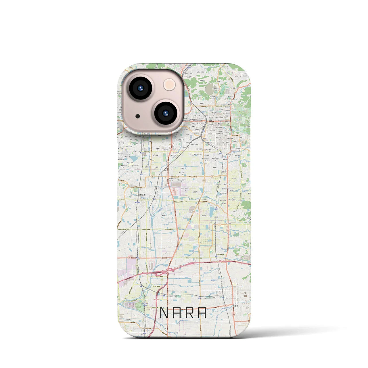 【奈良(奈良県)】地図柄iPhoneケース(バックカバータイプ)