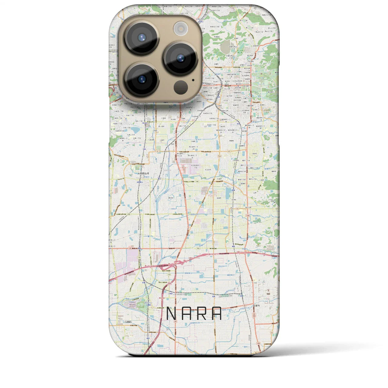 【奈良(奈良県)】地図柄iPhoneケース(バックカバータイプ)