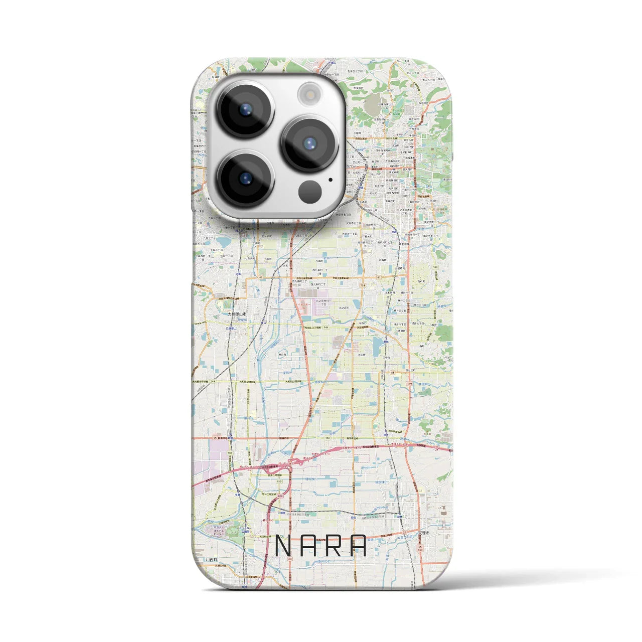 【奈良(奈良県)】地図柄iPhoneケース(バックカバータイプ)