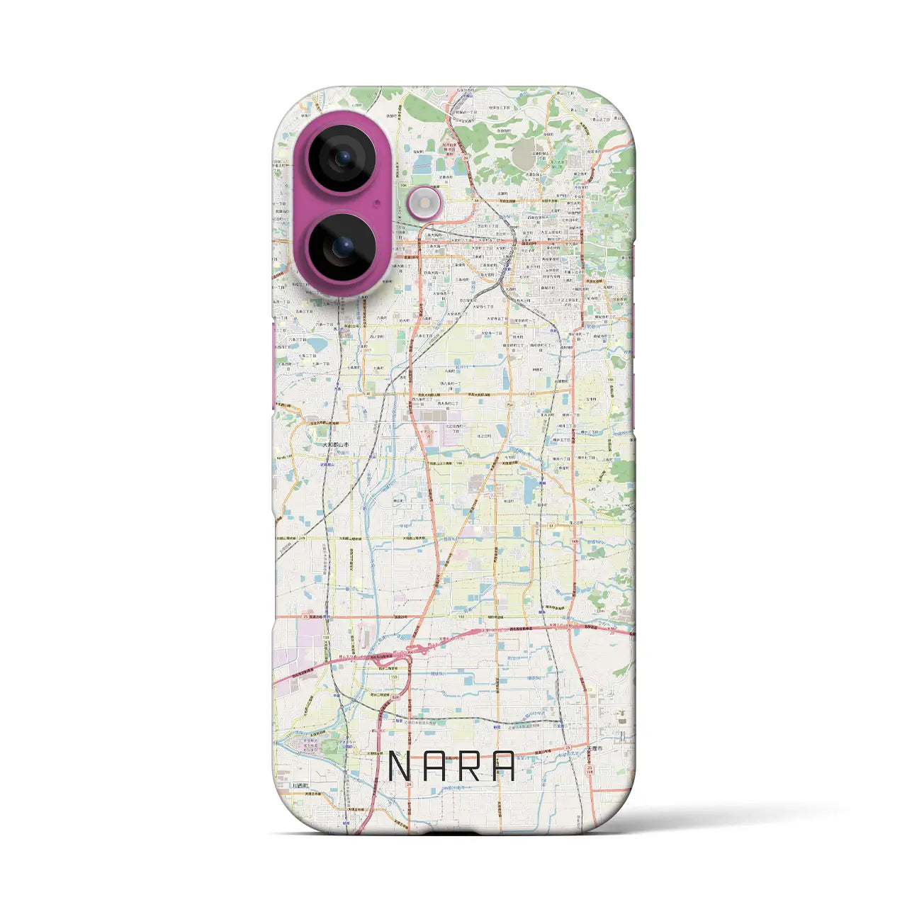 【奈良(奈良県)】地図柄iPhoneケース(バックカバータイプ)