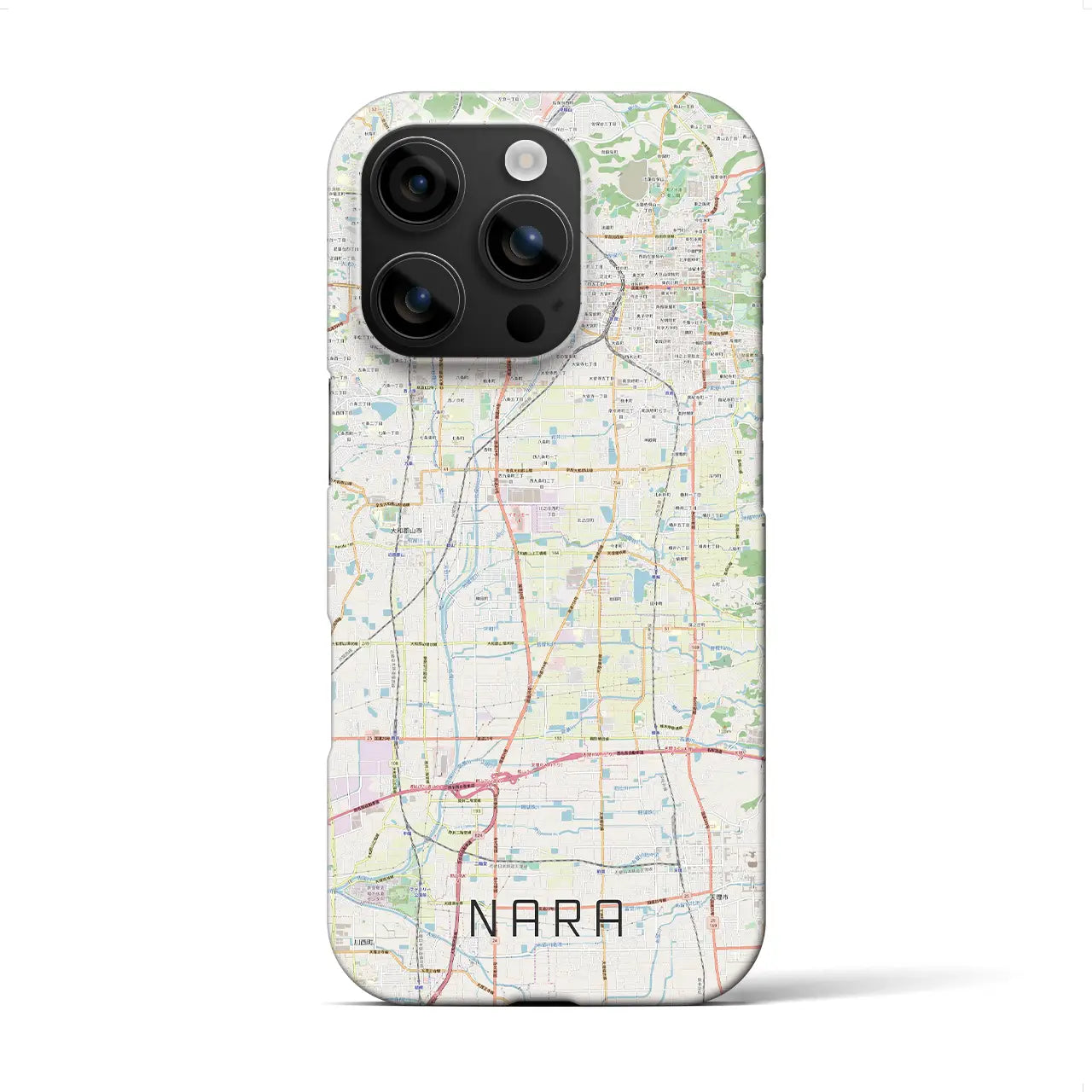 【奈良(奈良県)】地図柄iPhoneケース(バックカバータイプ)