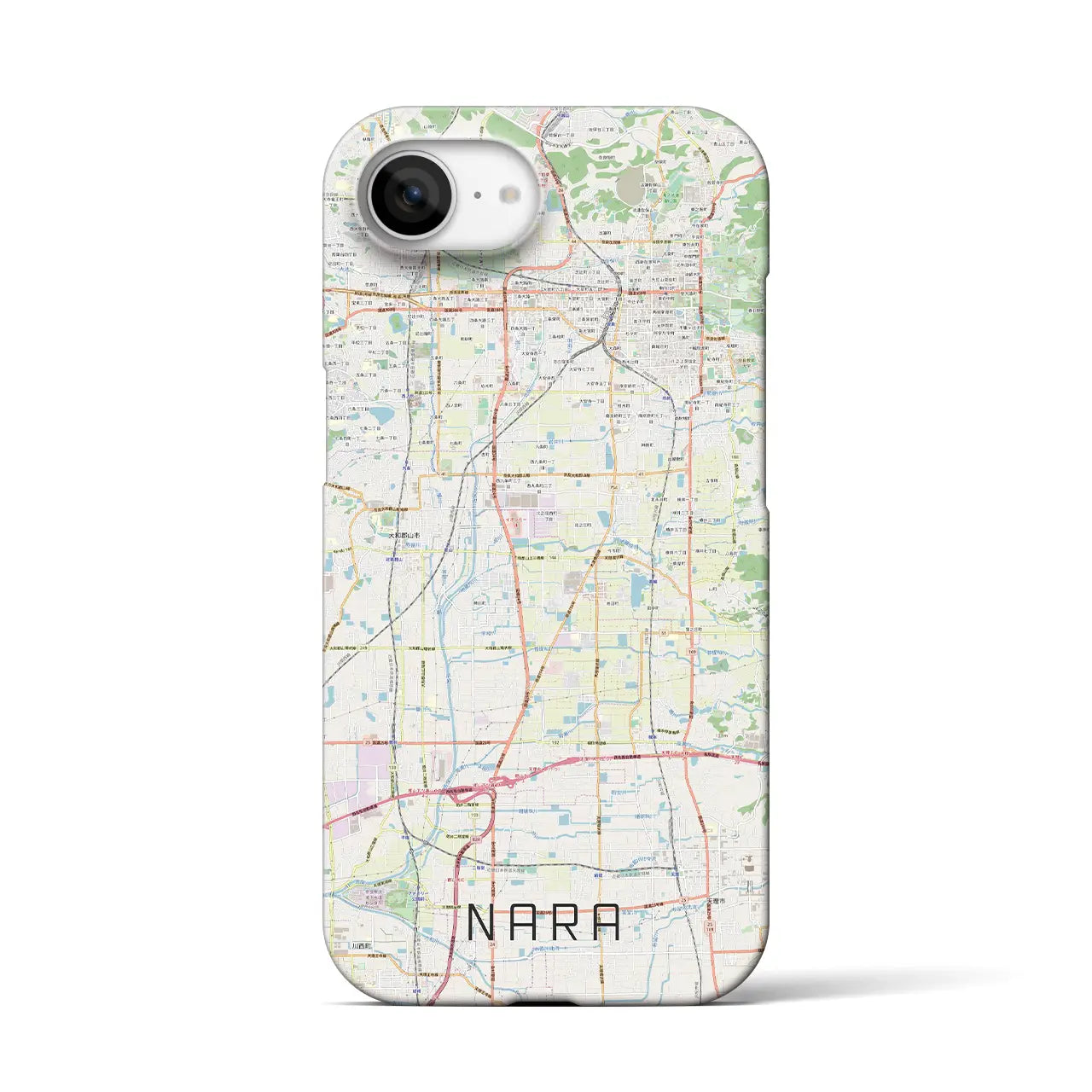 【奈良(奈良県)】地図柄iPhoneケース(バックカバータイプ)