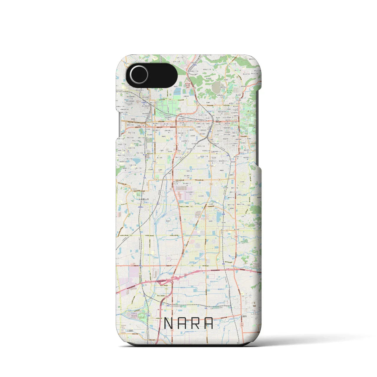 【奈良(奈良県)】地図柄iPhoneケース(バックカバータイプ)