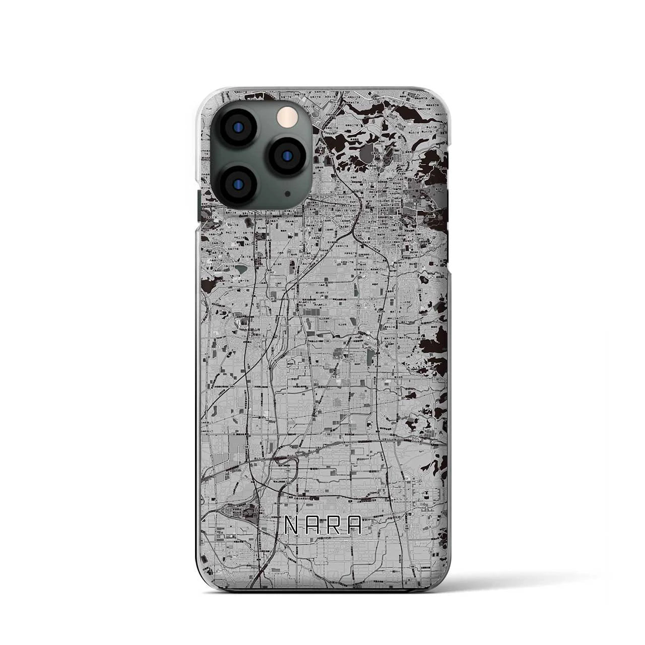 【奈良(奈良県)】地図柄iPhoneケース(クリアタイプ)