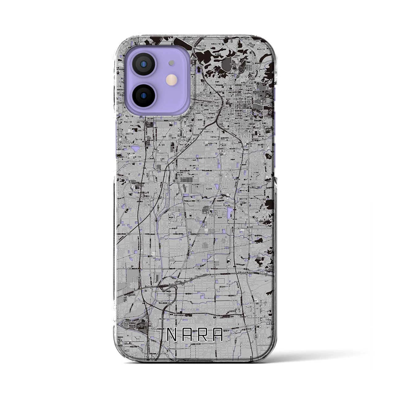【奈良(奈良県)】地図柄iPhoneケース(クリアタイプ)