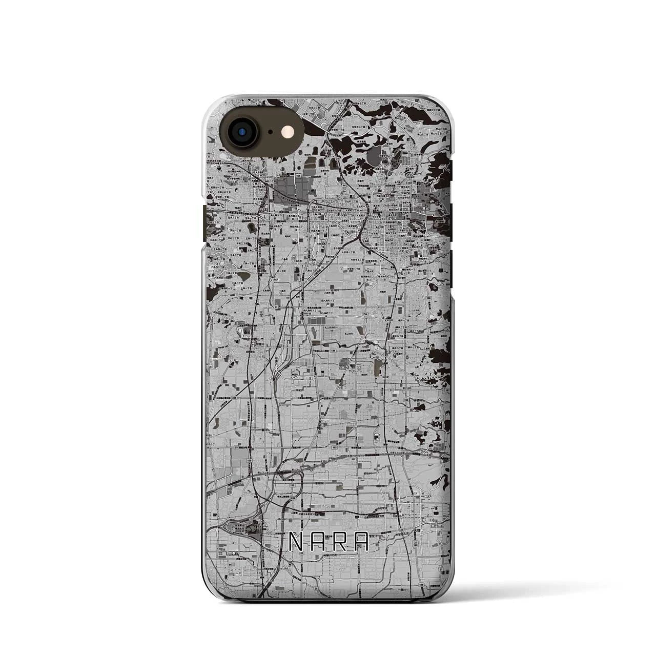 【奈良(奈良県)】地図柄iPhoneケース(クリアタイプ)