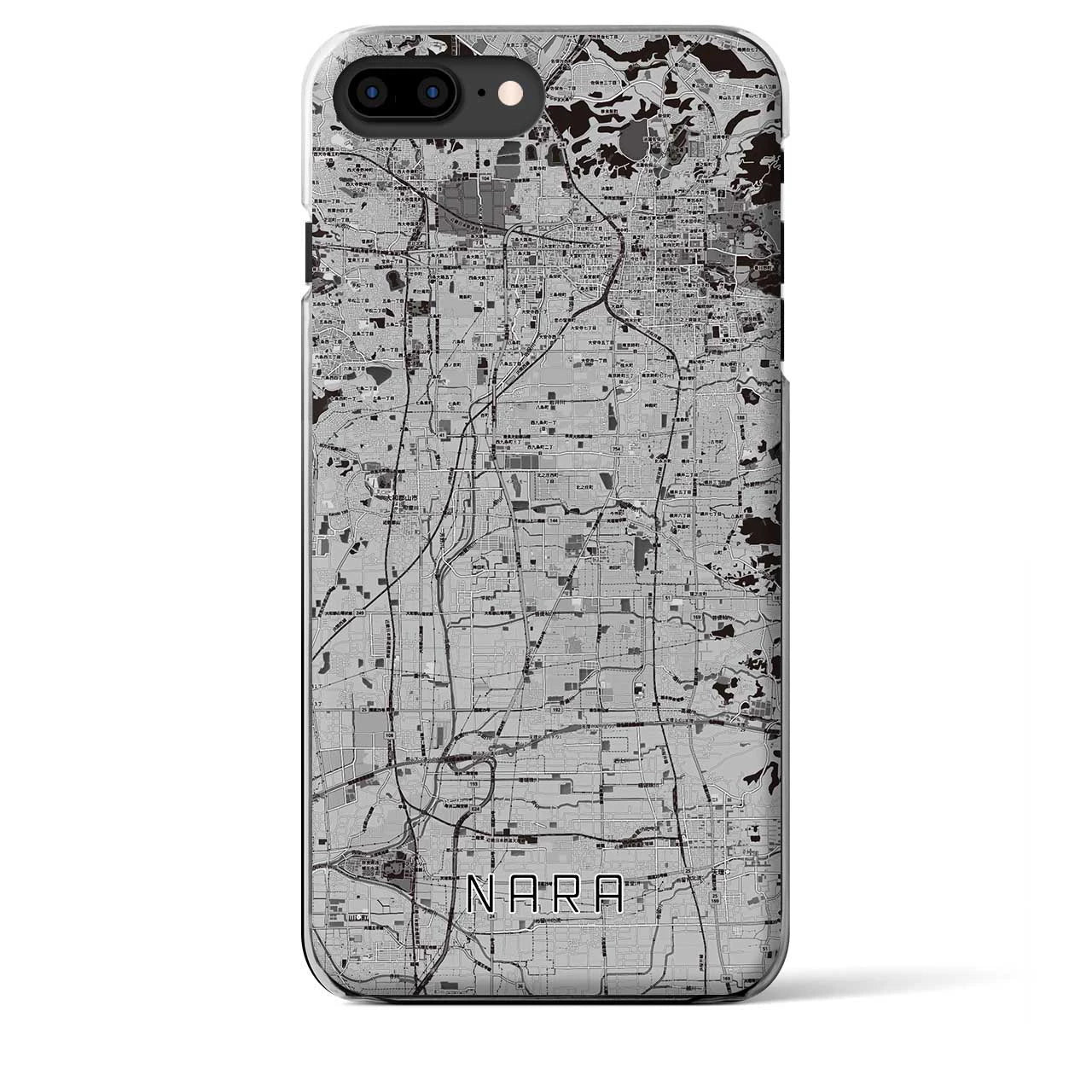 【奈良(奈良県)】地図柄iPhoneケース(クリアタイプ)