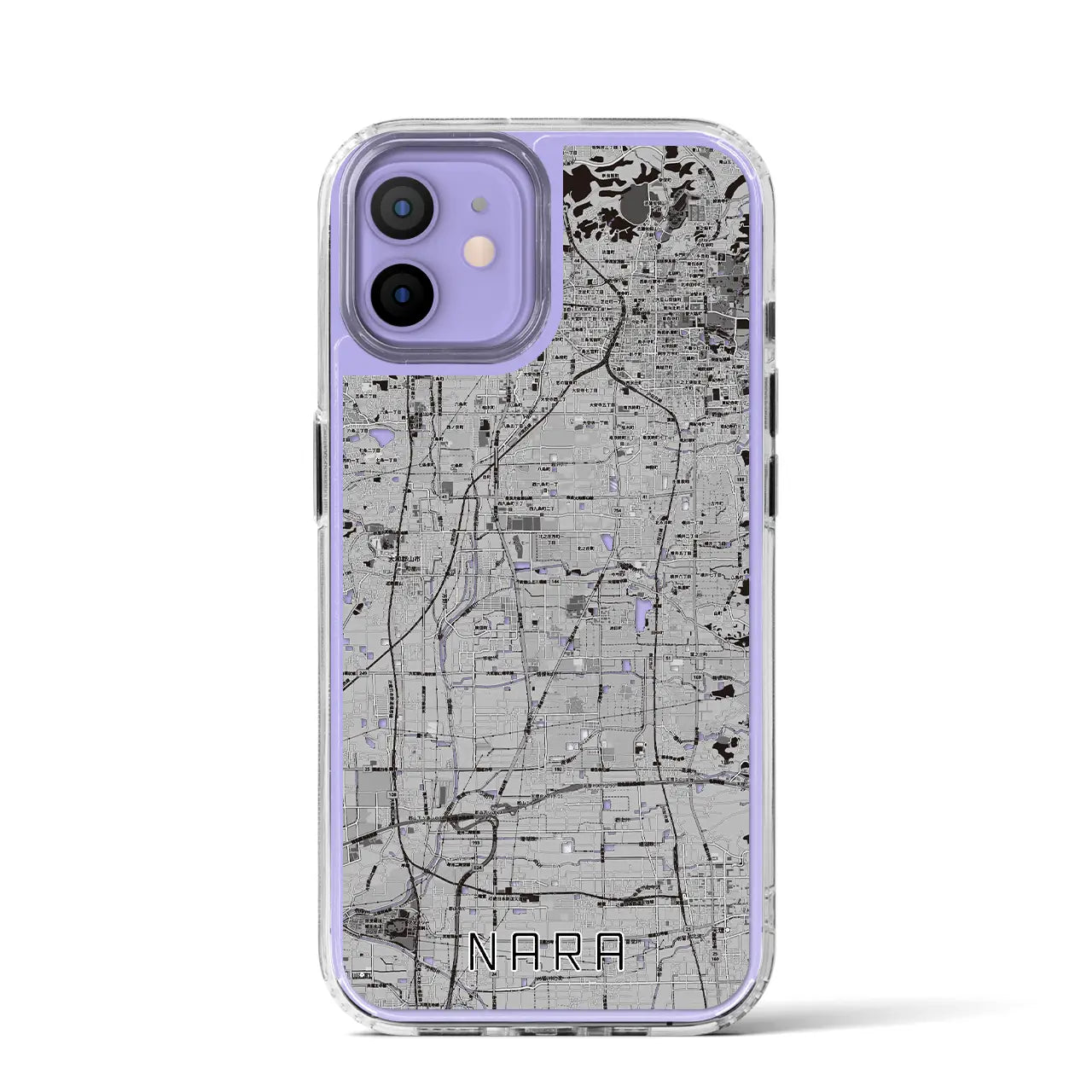 【奈良(奈良県)】地図柄iPhoneケース(MagSafeタイプ)