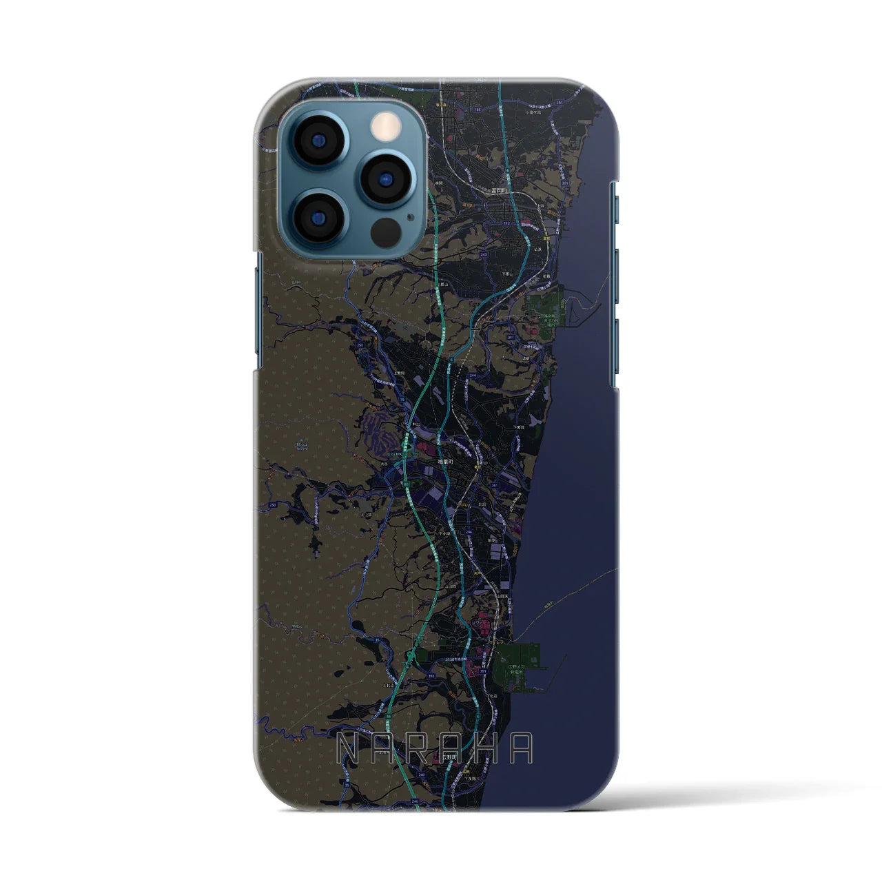 【楢葉(福島県)】地図柄iPhoneケース(バックカバータイプ)