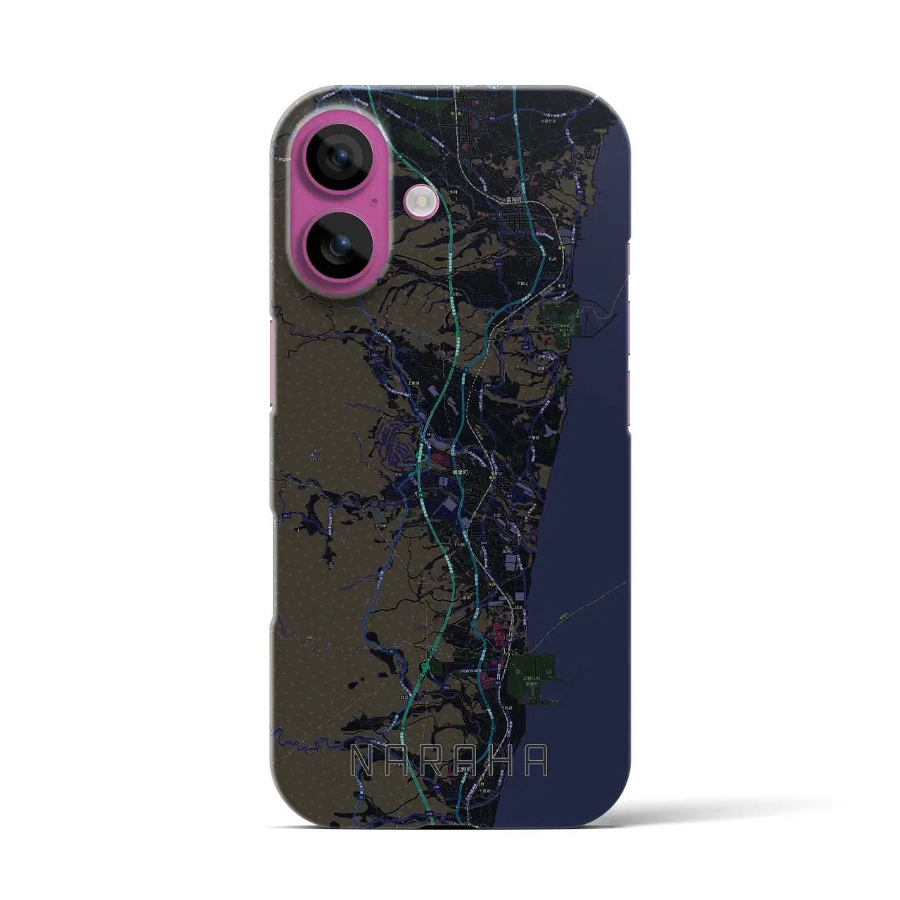 【楢葉(福島県)】地図柄iPhoneケース(バックカバータイプ)