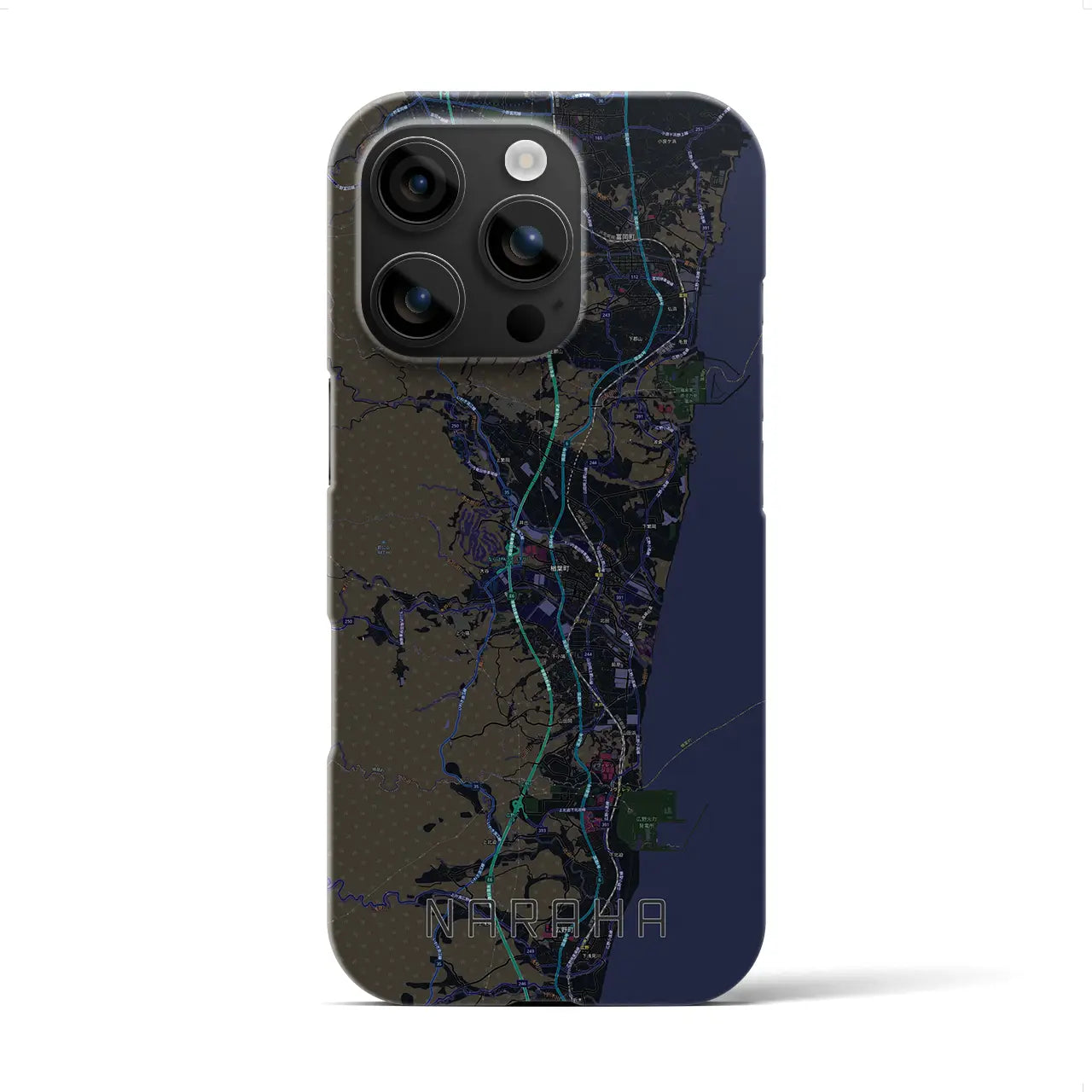 【楢葉(福島県)】地図柄iPhoneケース(バックカバータイプ)