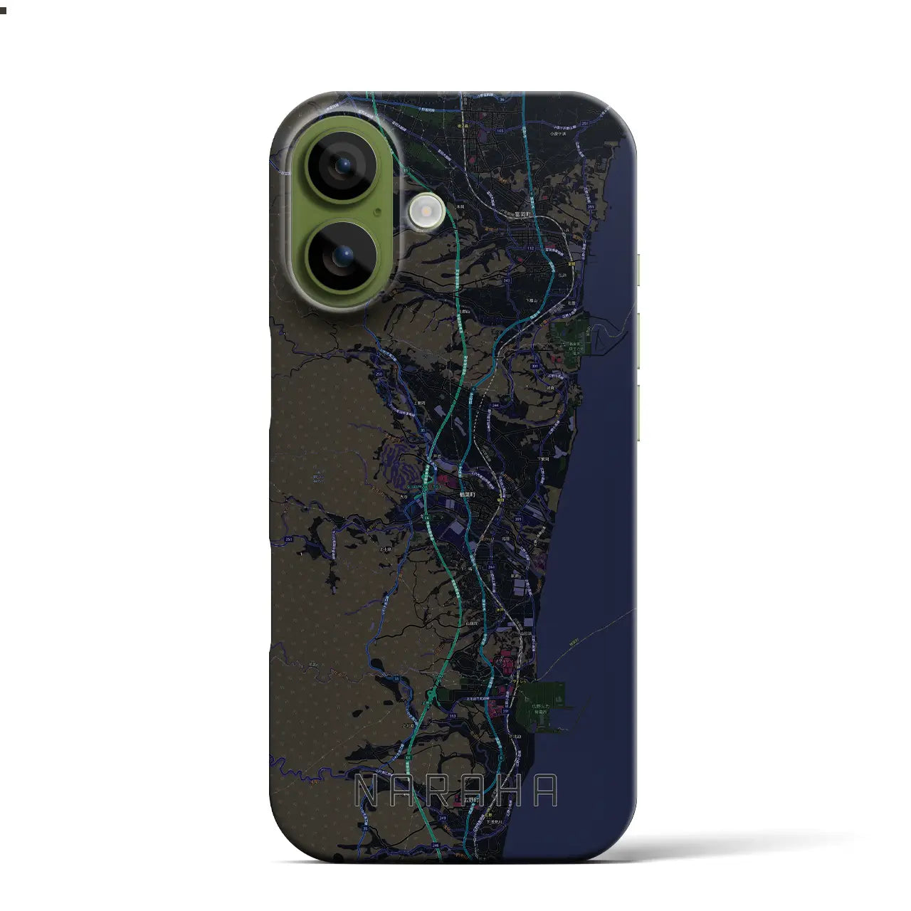 【楢葉(福島県)】地図柄iPhoneケース(バックカバータイプ)