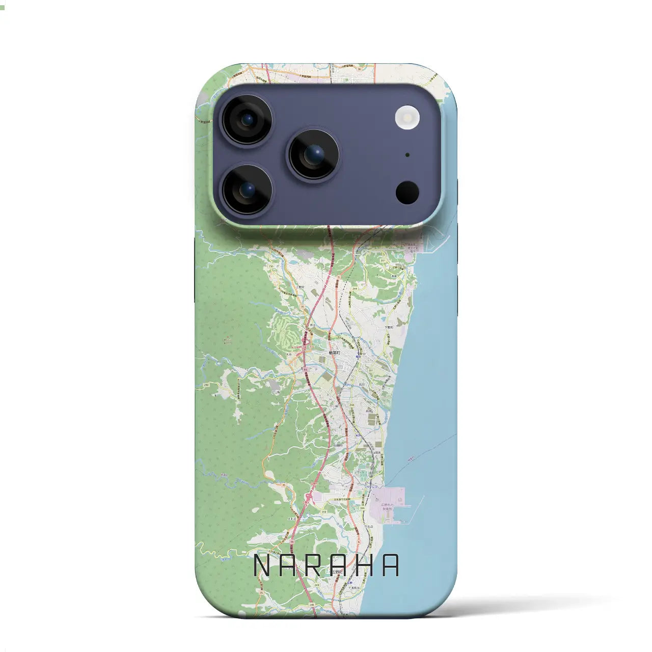 【楢葉(福島県)】地図柄iPhoneケース(バックカバータイプ)