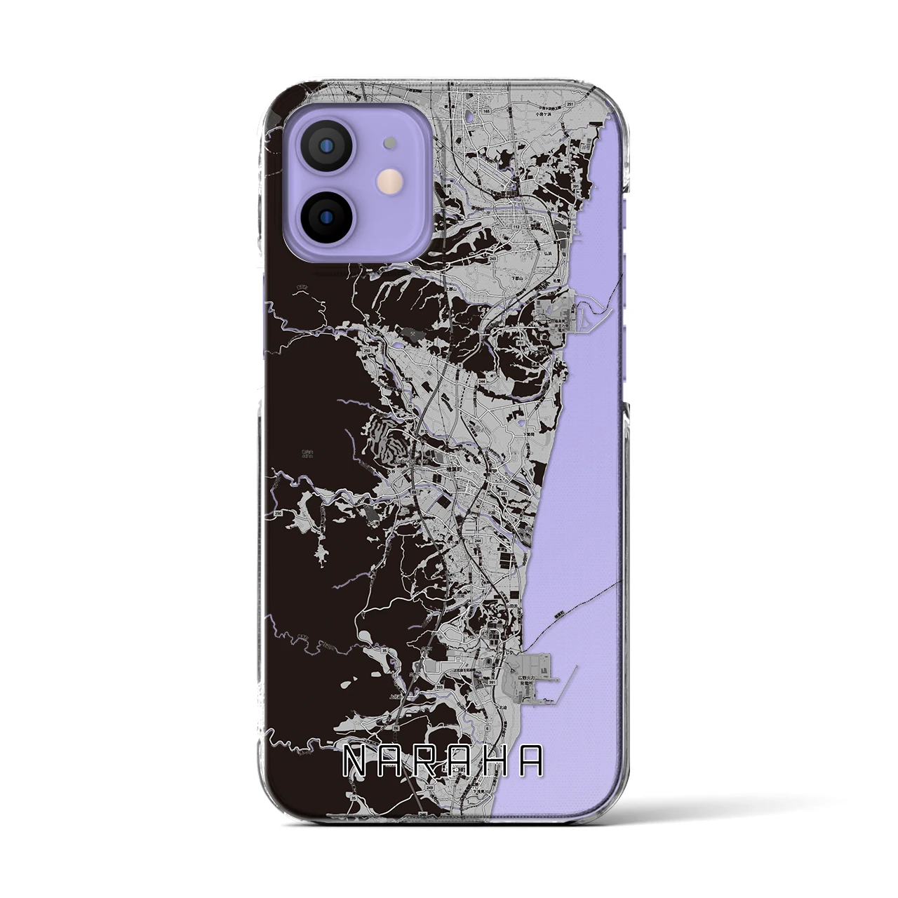 【楢葉(福島県)】地図柄iPhoneケース(クリアタイプ)